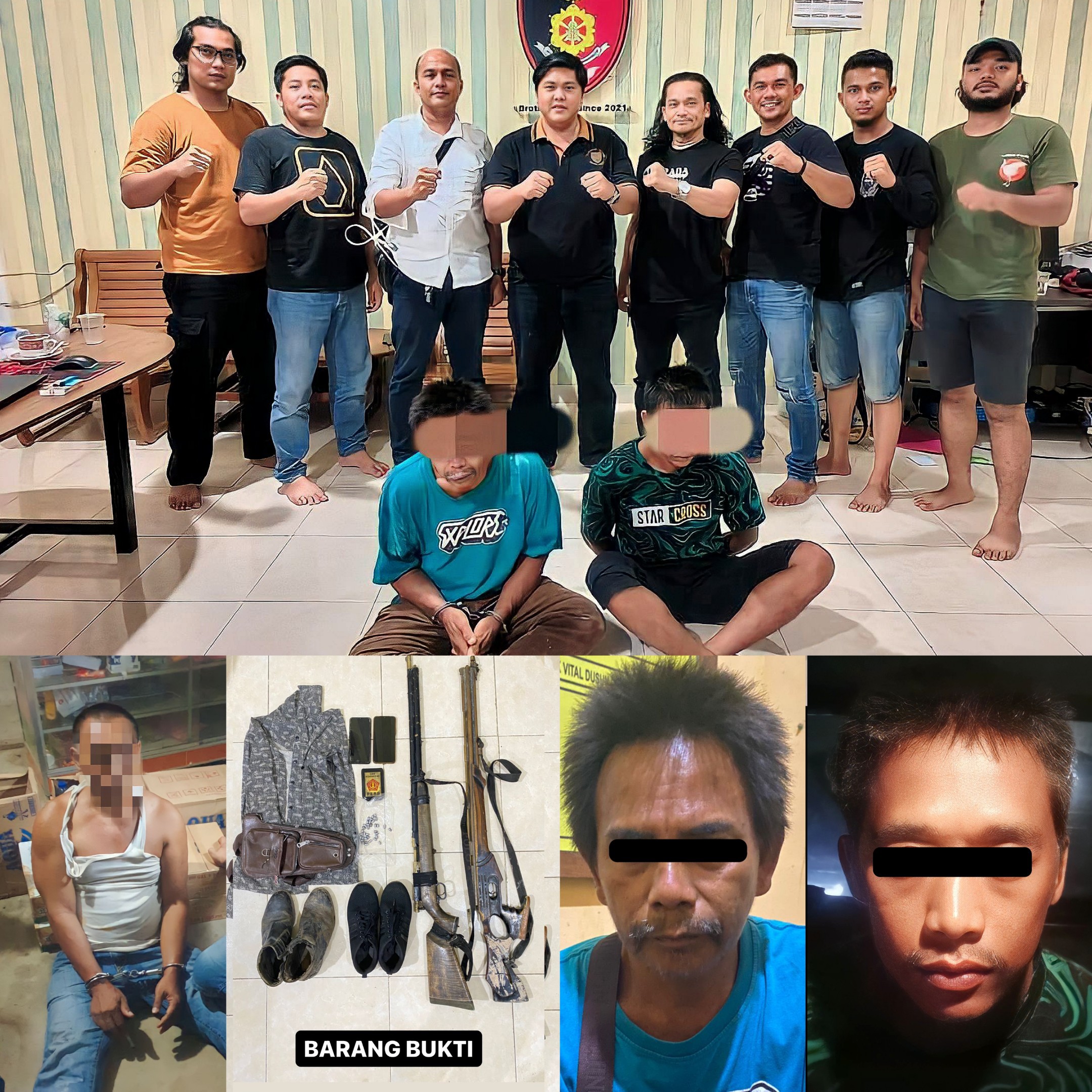 Tim Gabungan Resmob Jatanras Polda Riau berhasil mengungkap dan menangkap