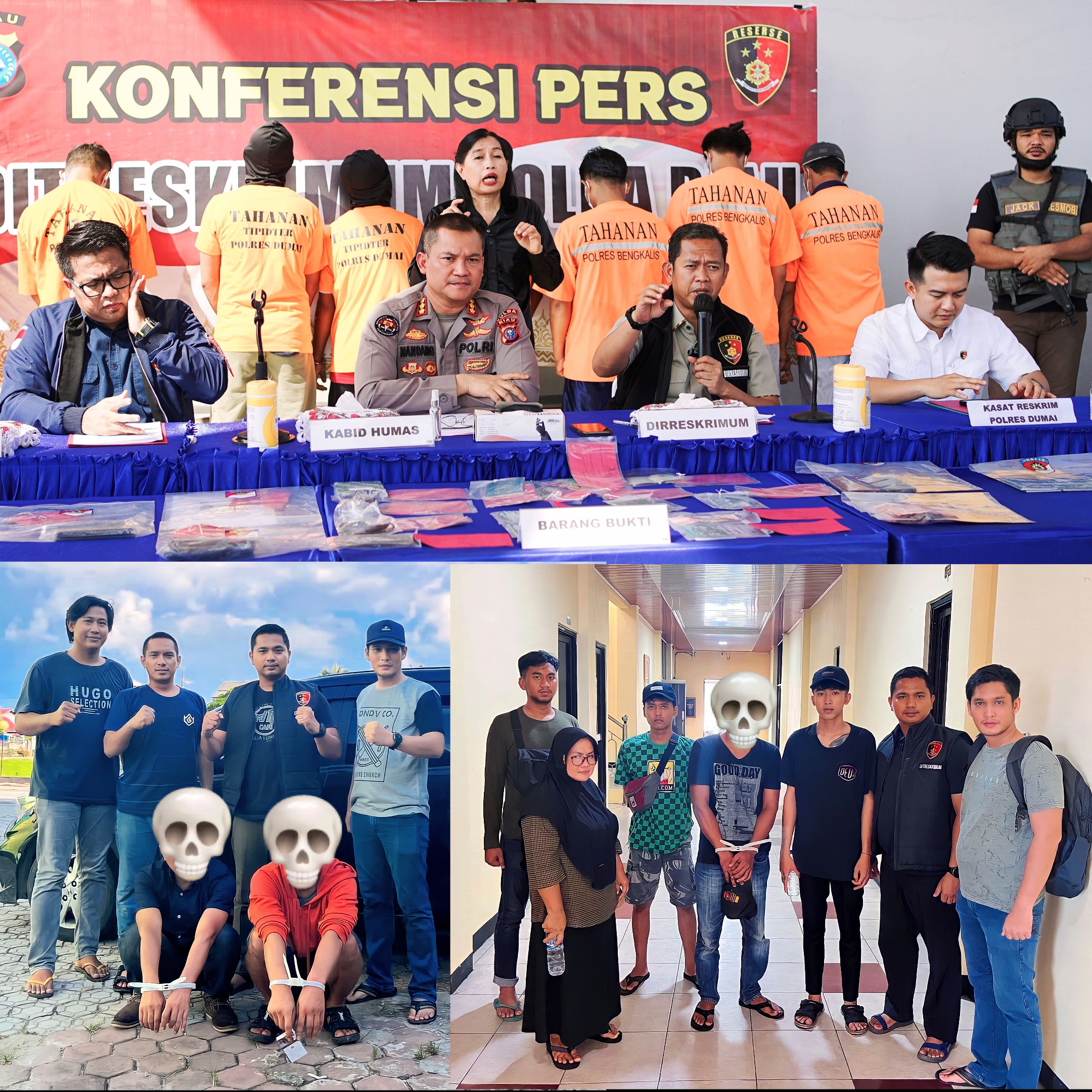 DITRESKRIMUM POLDA RIAU BERHASIL UNGKAP TP PERDAGANGAN ORANG PEKERJA MIGRAN GELAP ASAL INDONESIA