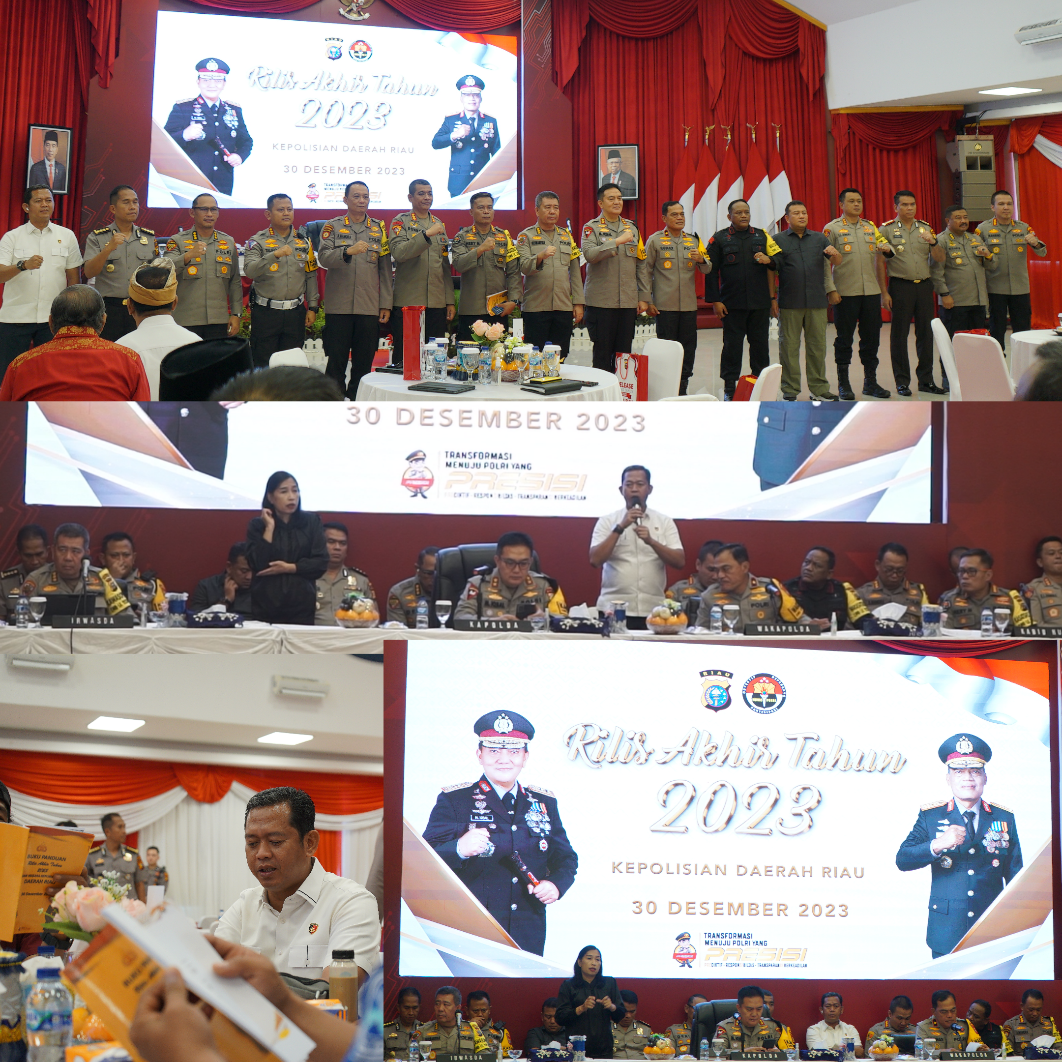 RILIS AKHIR TAHUN 2023 POLDA RIAU