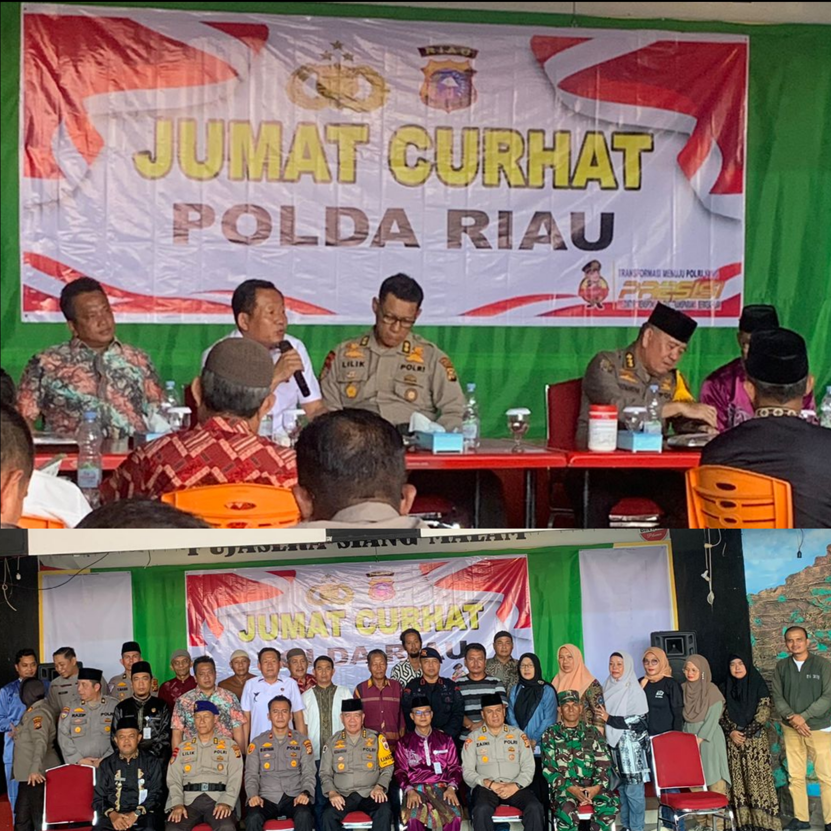 POLDA RIAU MELAKSANAKAN GIAT JUM'AT CURHAT KEPADA MASYARAKAT