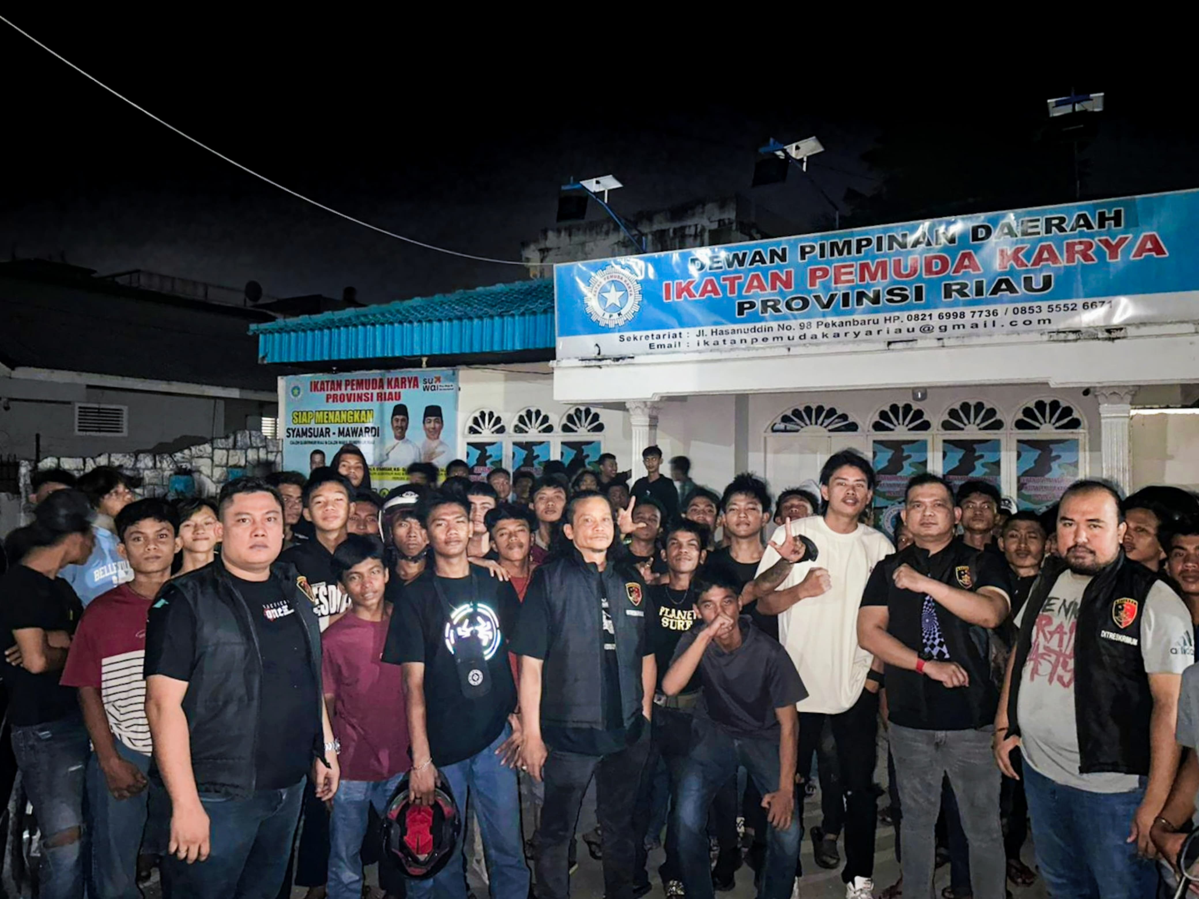 SALAH SATU ORMAS DIKUNJUNGI PERSONEL DITRESKRIMUM SAAT PATROLI BLUE LIGHT